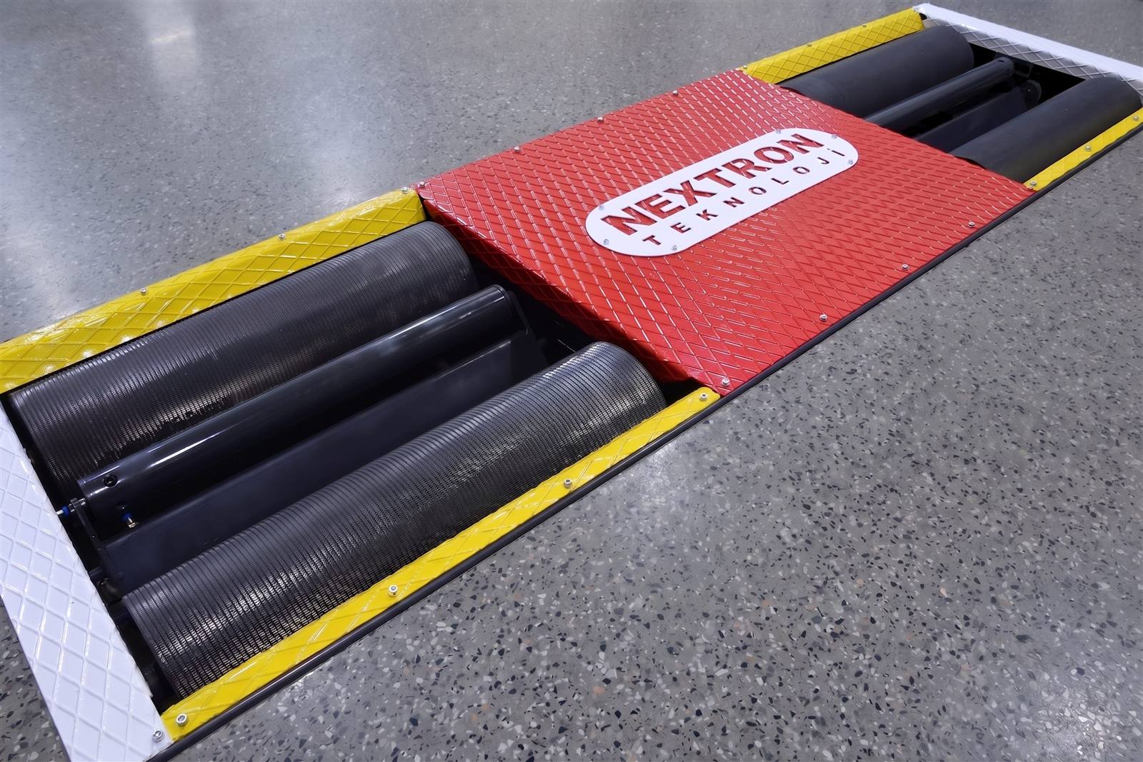 Nextron fren test makinesi konsept görseli